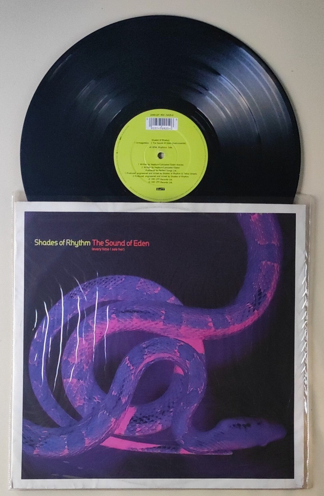 LP SHADES OF RHYTHM "THE SOUND OF EDEN" ZTT RECORDS 1991 ITALY ELECTRONIC