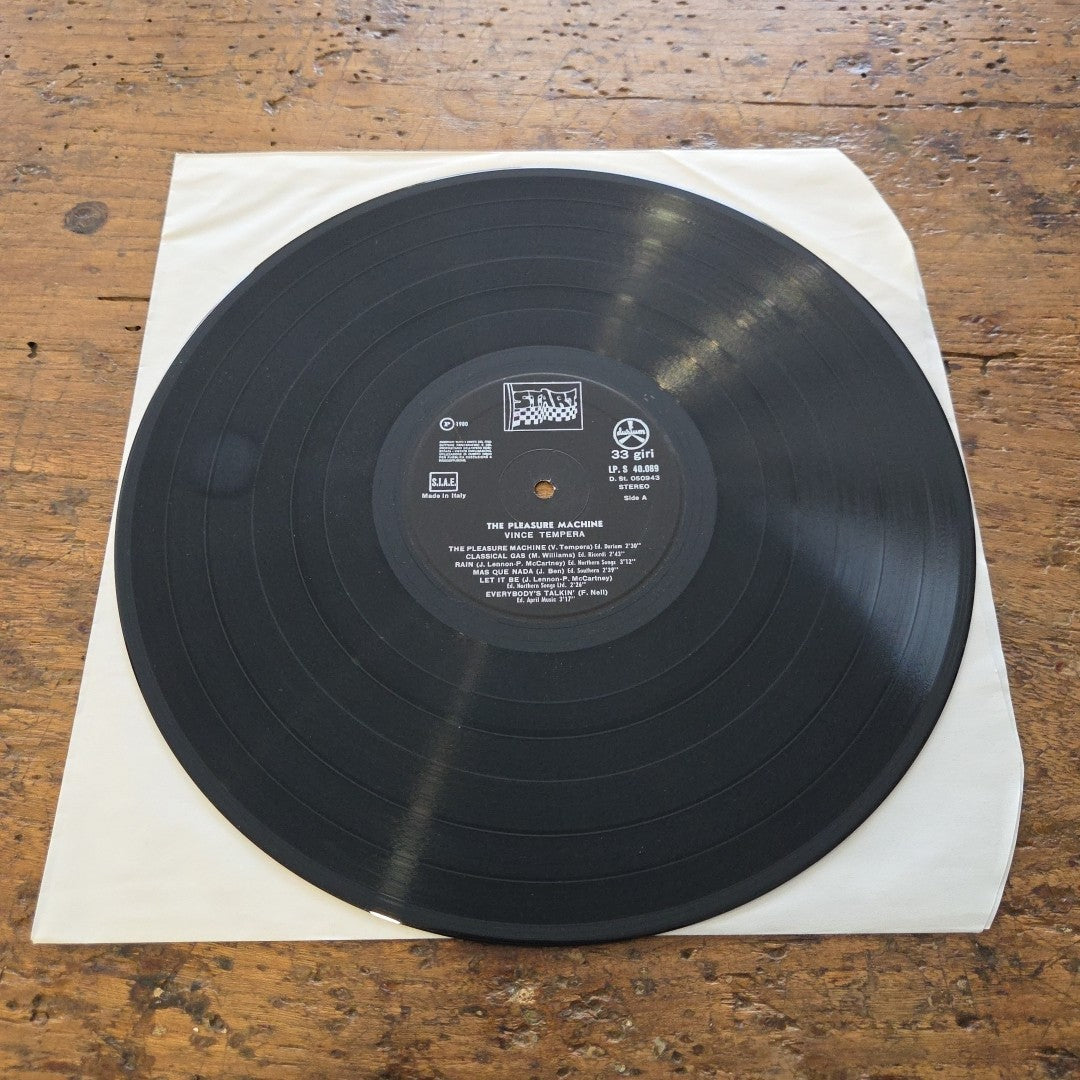 LP Vince Tempera - The Pleasure Machine LP. S 40 089 Jazz Vinile 1980