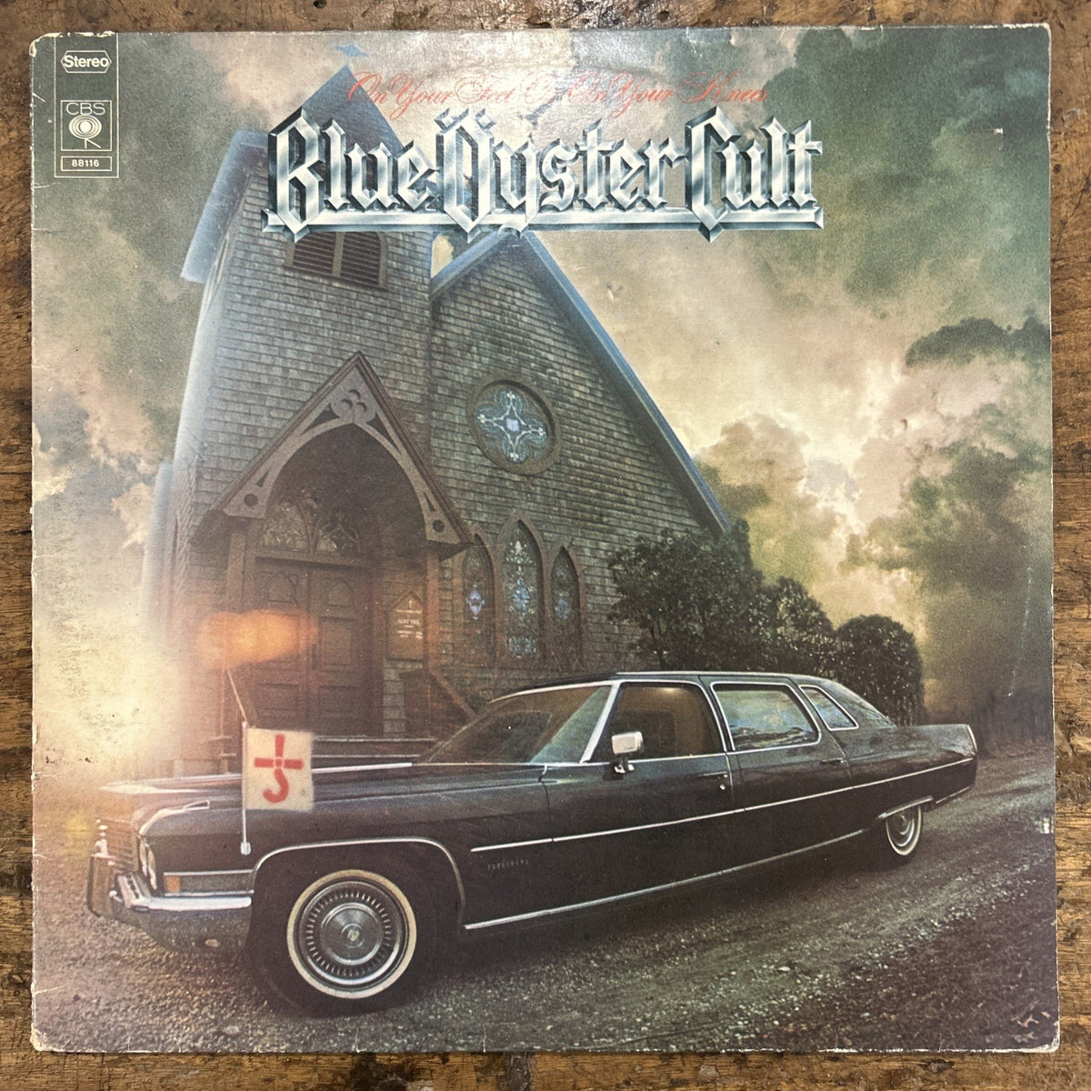 LP Blue Oyster Cult - On Your Feet Or On Your Knees CBS 88116 Vinile Hard Rock