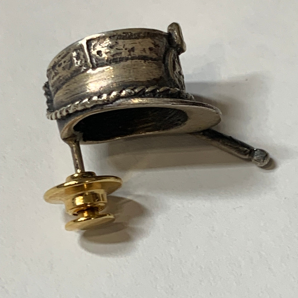 Spilla argento bavero militare