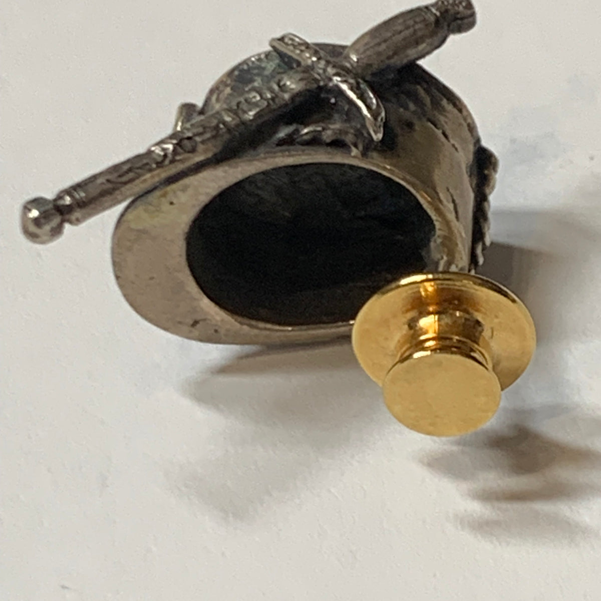 Spilla argento bavero militare