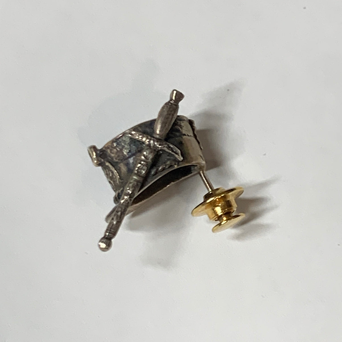 Spilla argento bavero militare