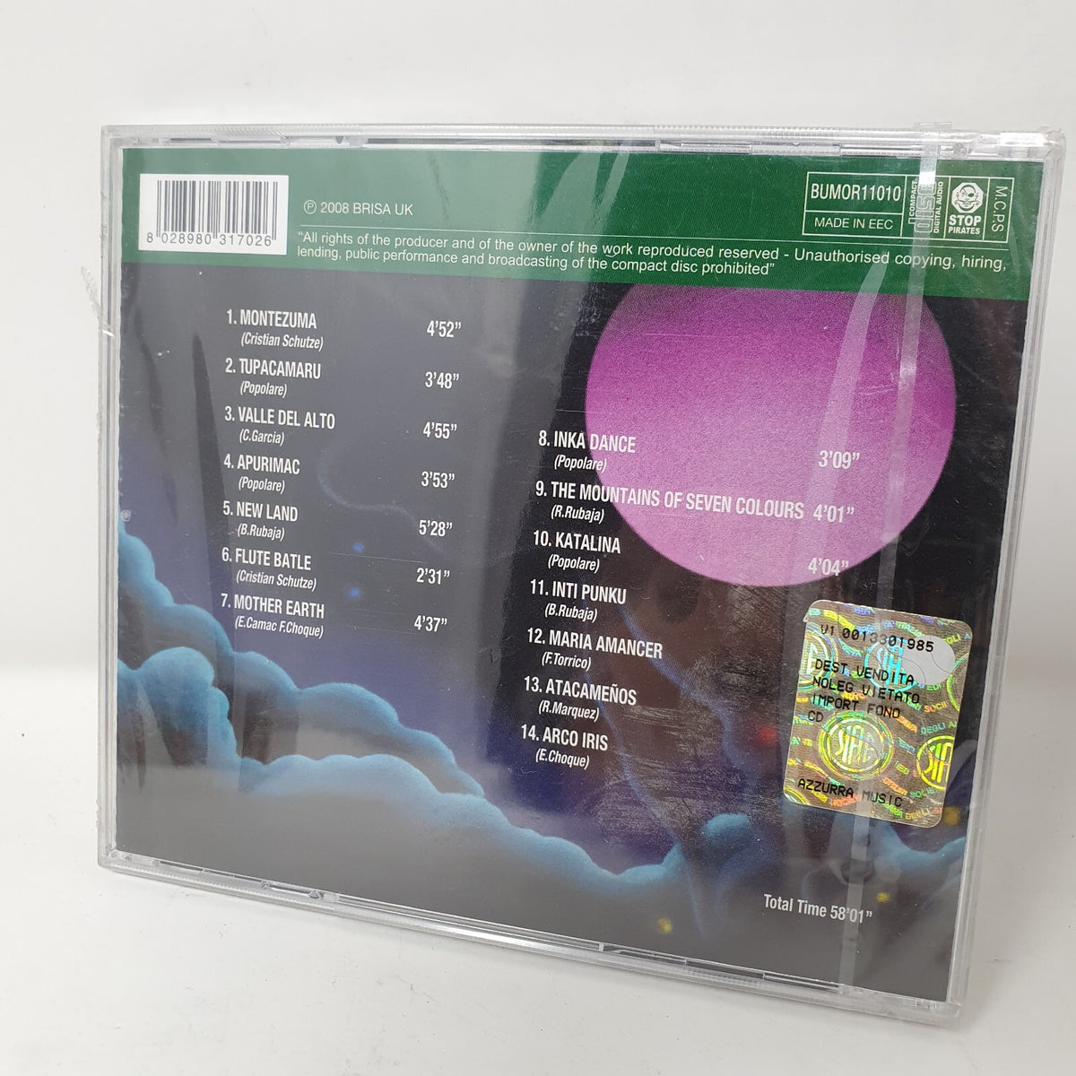 CD Nazca  – Return Of The Gods - Misterious Pan Flute Music