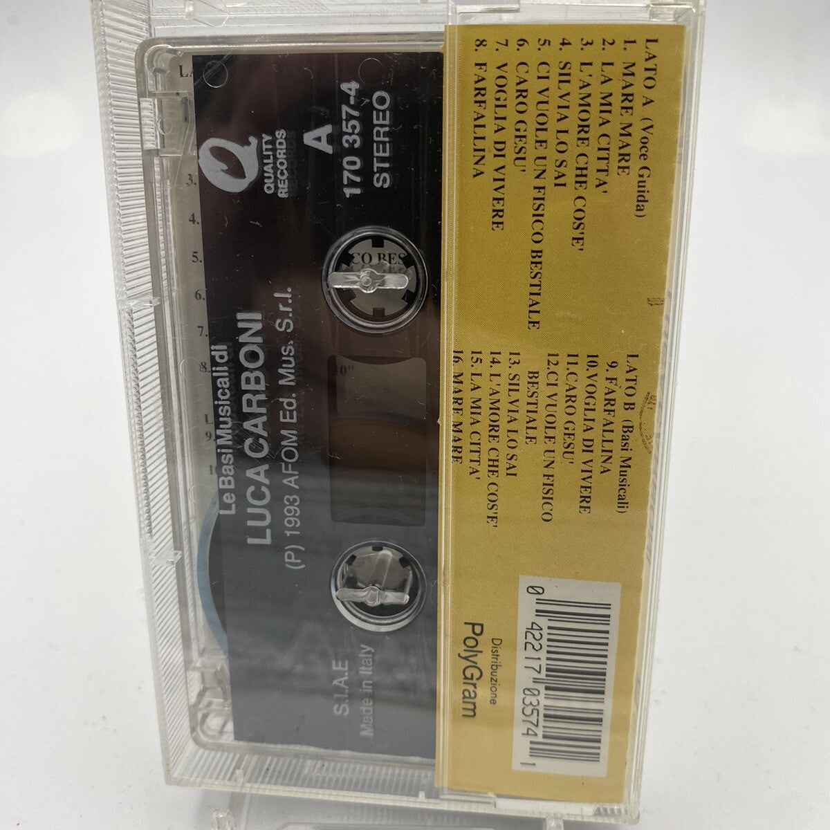 MUSICASSETTA Tape VG Various - Karaoke Basi Musicali Luca Carboni Italy
