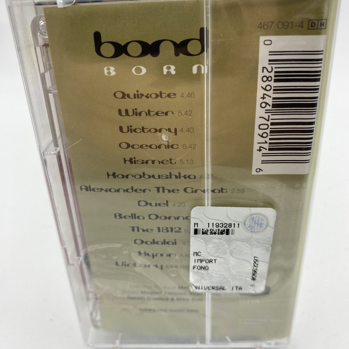 MUSICASSETTA Tape SS Bond – Born 2001 Classica Elettronica Sigillata