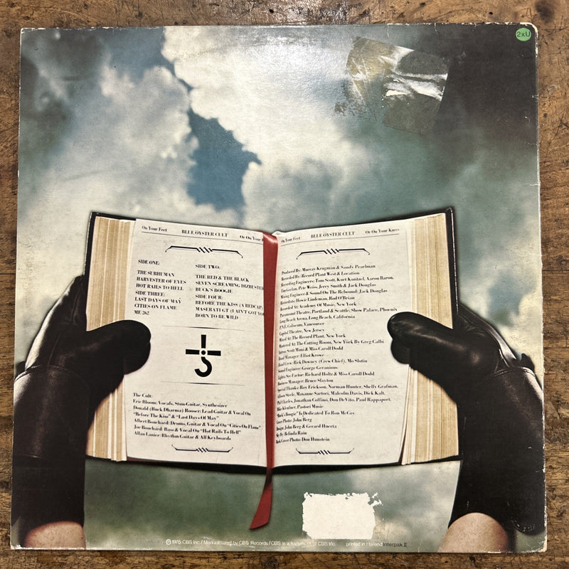 LP  Blue Oyster Cult - On Your Feet Or On Your Knees CBS 88116 Vinile Hard Rock