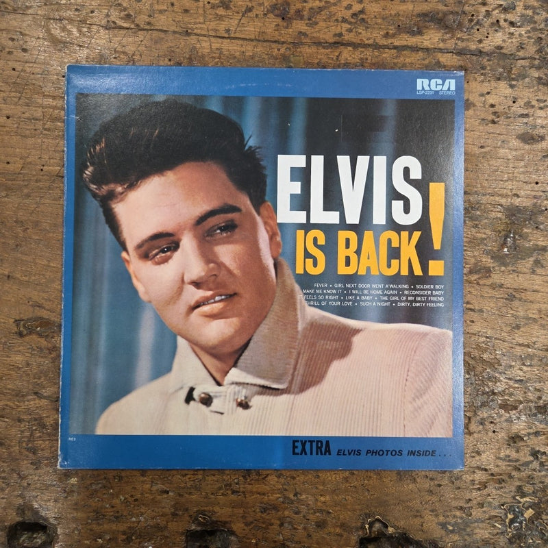 LP Elvis Presley - Elvis Is Back LSP-2231 Made In Italy 1981 Vinile Rock PROMO