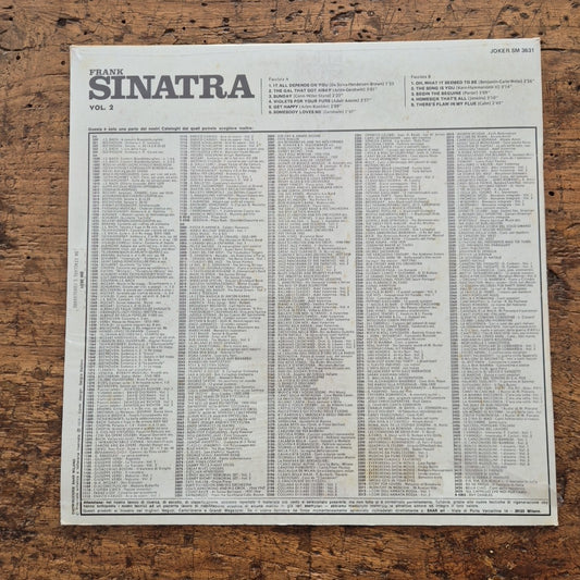 LP Frank Sinatra Vol. 2  SIGILLATO SM 3631 Jazz Big Band VINILE 12