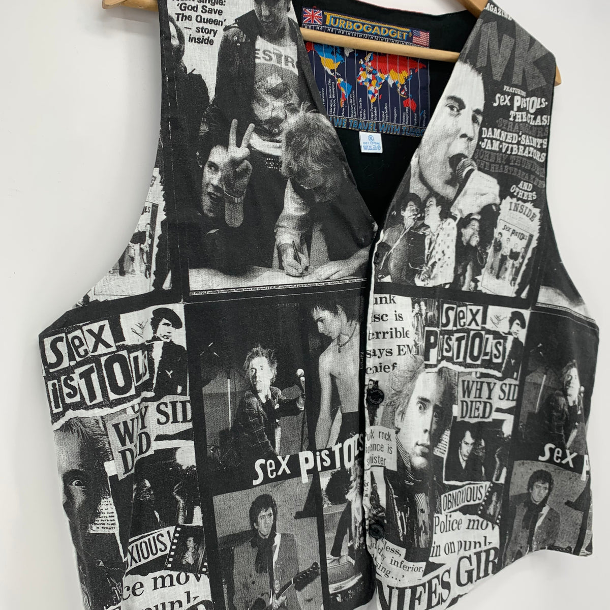 Gilet Uomo Sex Pistols 80’s TurboGadget concert tg. XL