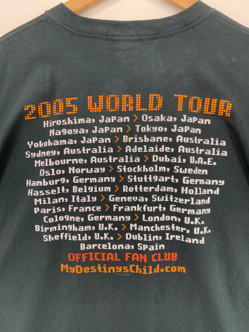 T-Shirt Vintage Destiny's Child World Tour 2005 Anvil