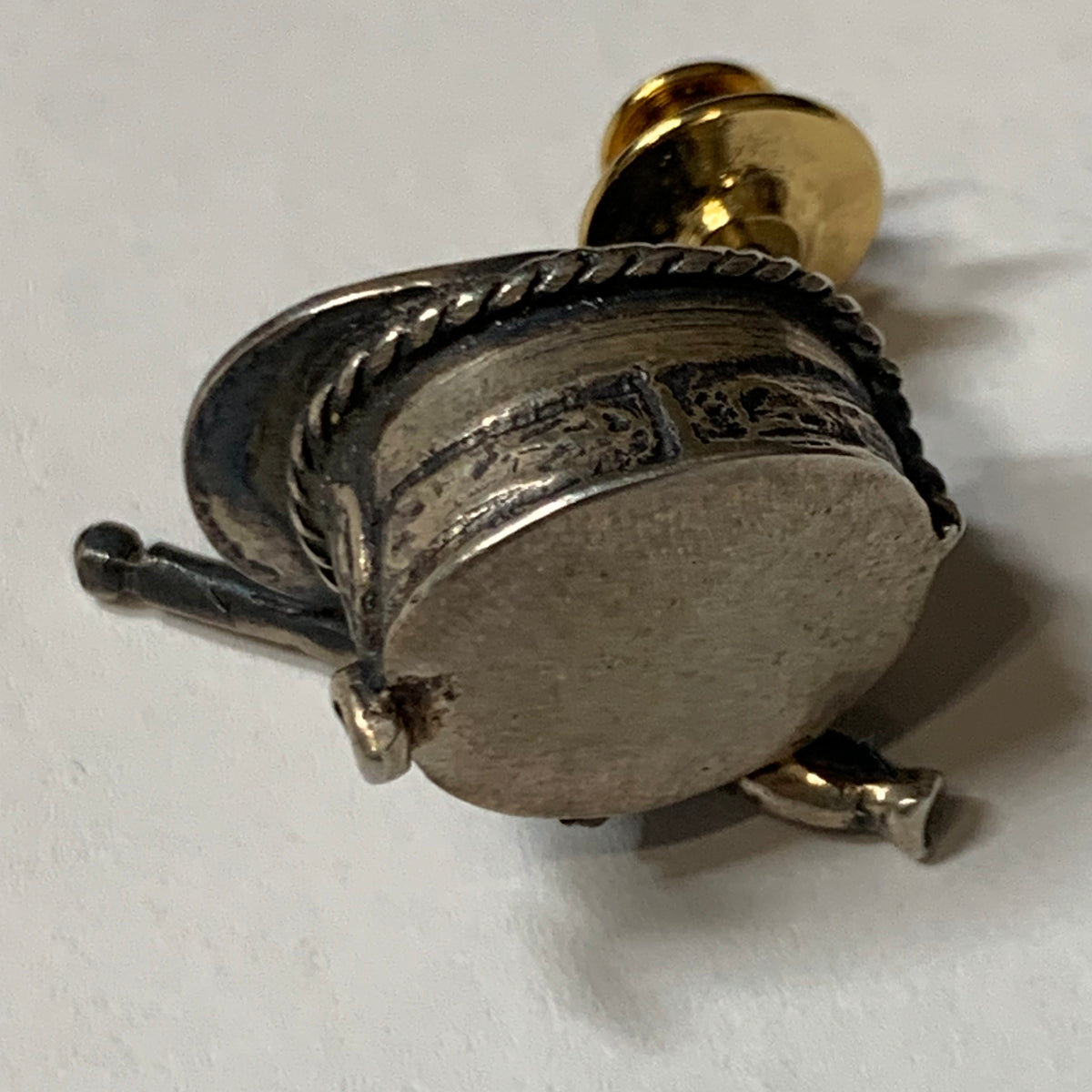 Spilla argento bavero militare