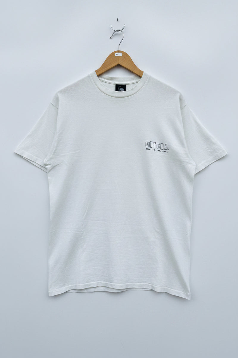 T-Shirt Vintage Gotcha Gets Em Everytime 1987 Shark Bait single stitch tee